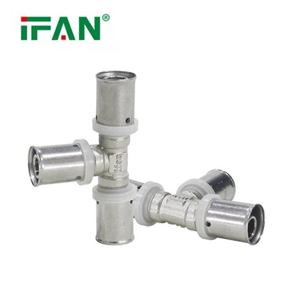 Montaje a presión PEX plateado de acero inoxidable DIN 16892 16-32MM